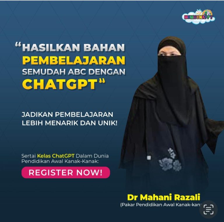 Kursus ChatGPT Pendidikan Awal Kanak Kanak Bersama Dr Mahani